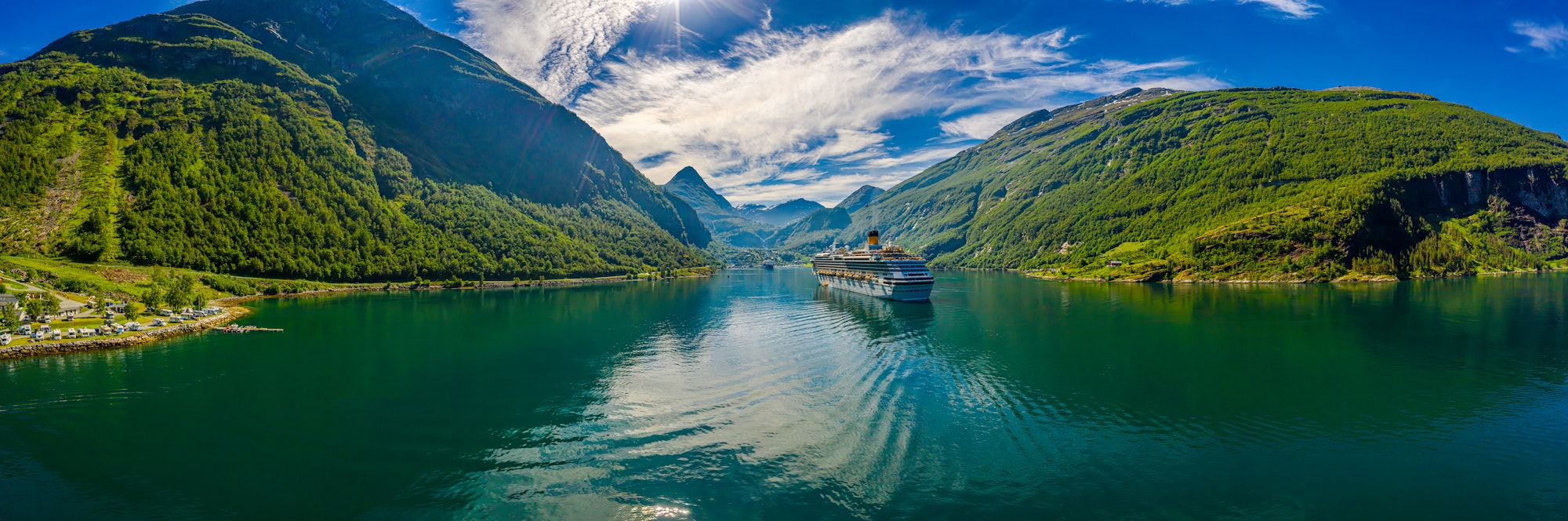 Geiranger fjord, Beautiful Nature Norway.